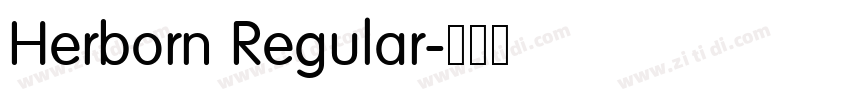 Herborn Regular字体转换